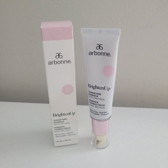 Arbonne BrightenUp Targeting Essence with Retinol Uneven Tone 1oz/30ml RETIRED - Picture 2 of 8